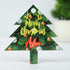 Personalised Tree Shape Ornaments for Christmas Set of 4